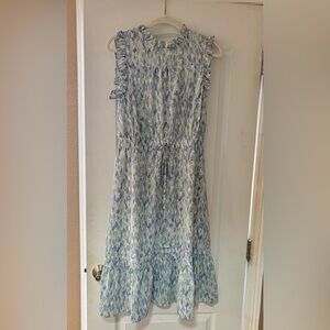 Pinch Blue and Green Patterned Dress